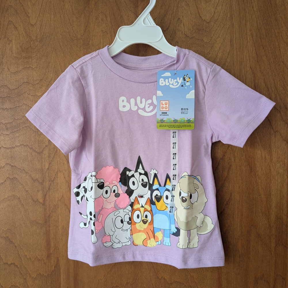 Bluey Purple T-Shirt Ludo Studios